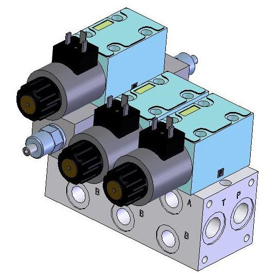 Bloque hidráulico descarga tolva y elevación 3-ng03 M6 PRO