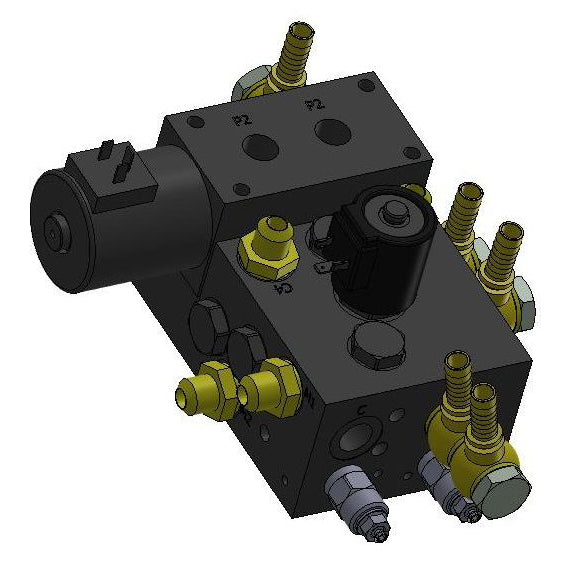 Bloque hidráulico descarga tolva y elevación M6 PRO (completo) 04148