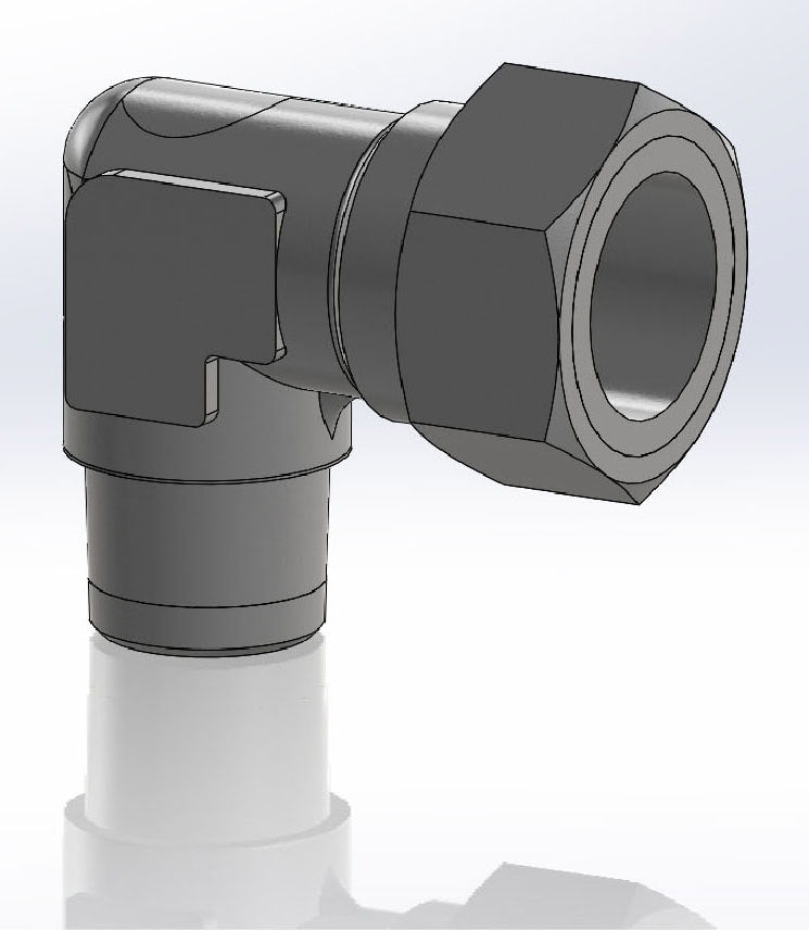 Racor codo 90º mf-tl 3/4"-3/4" gas