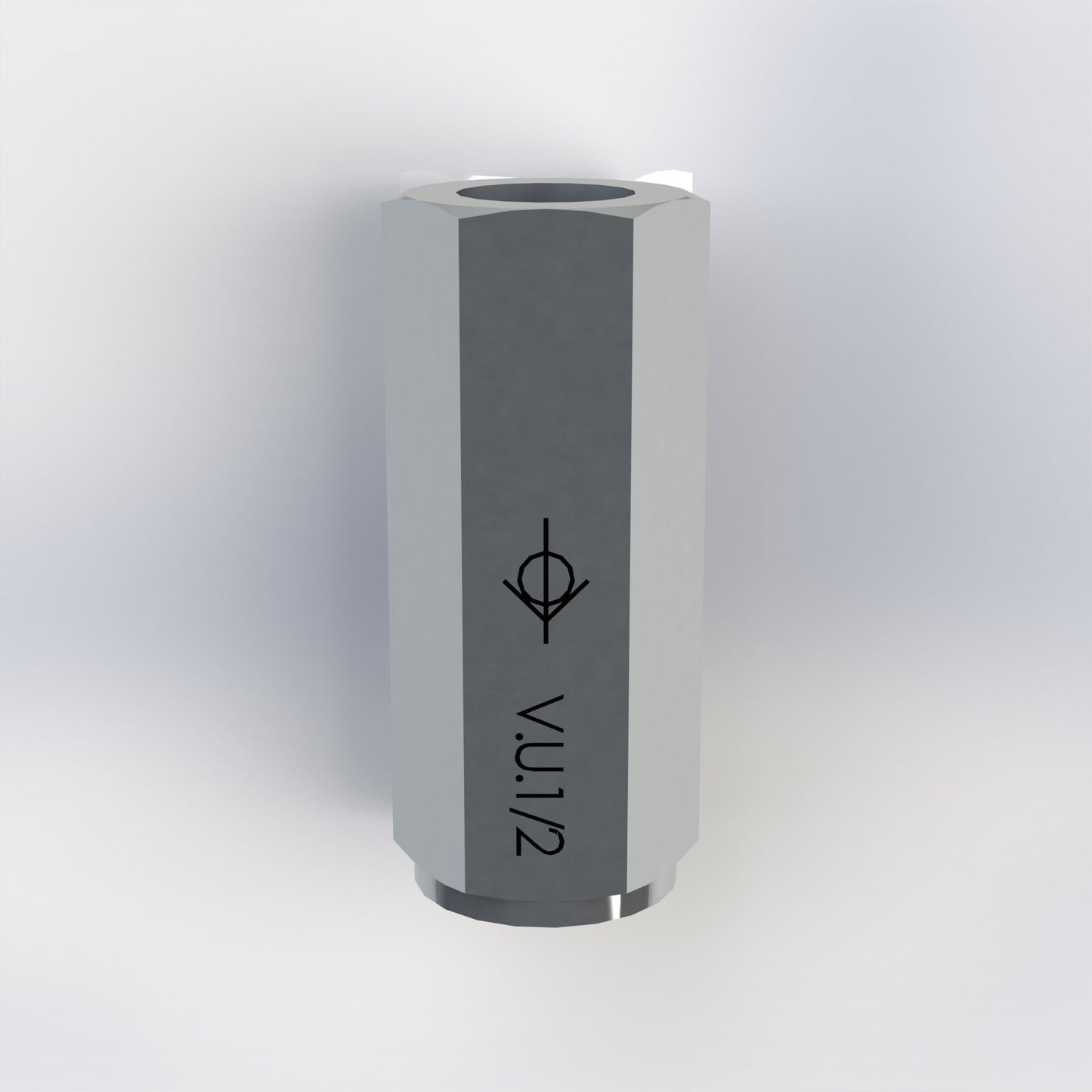 Válvula antiretorno en linea 1/2" 0.5 bar