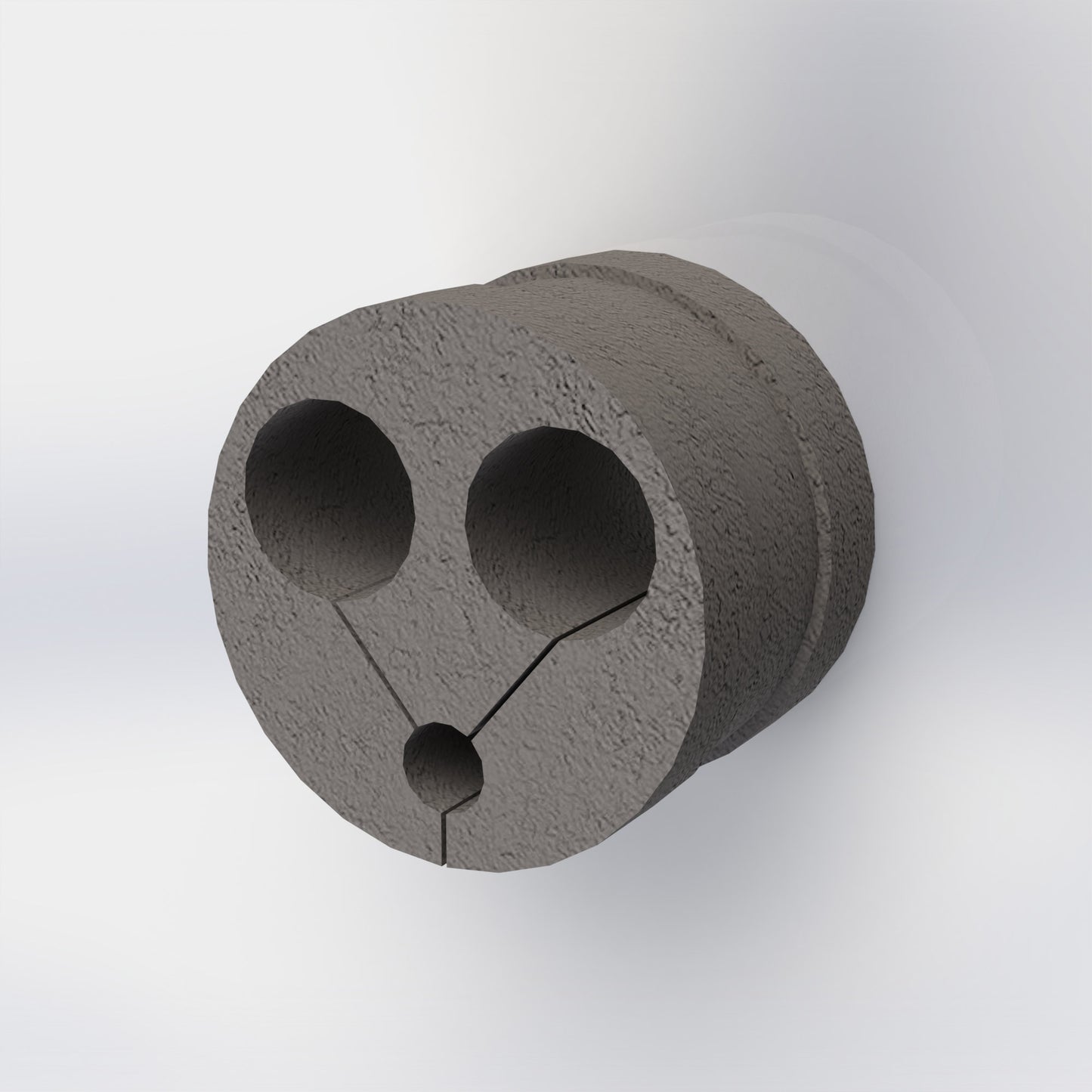 Abrazadera caucho 95x70 3 salidas 35,5-35,5-16,5