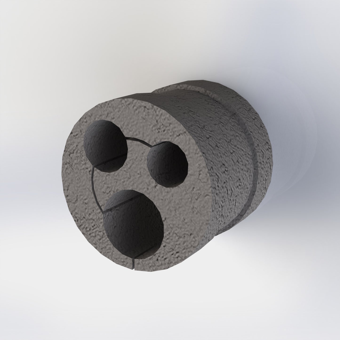 Abrazadera caucho 61x55 3 salidas 27-20-17