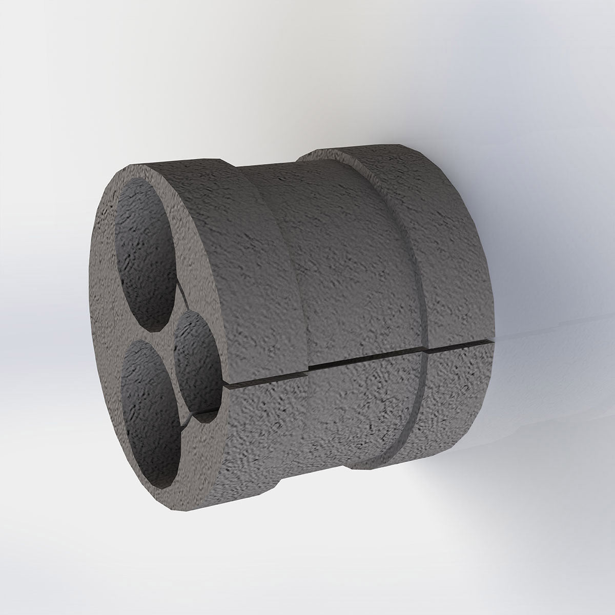 Abrazadera caucho 61x55 3 salidas 29-29-20