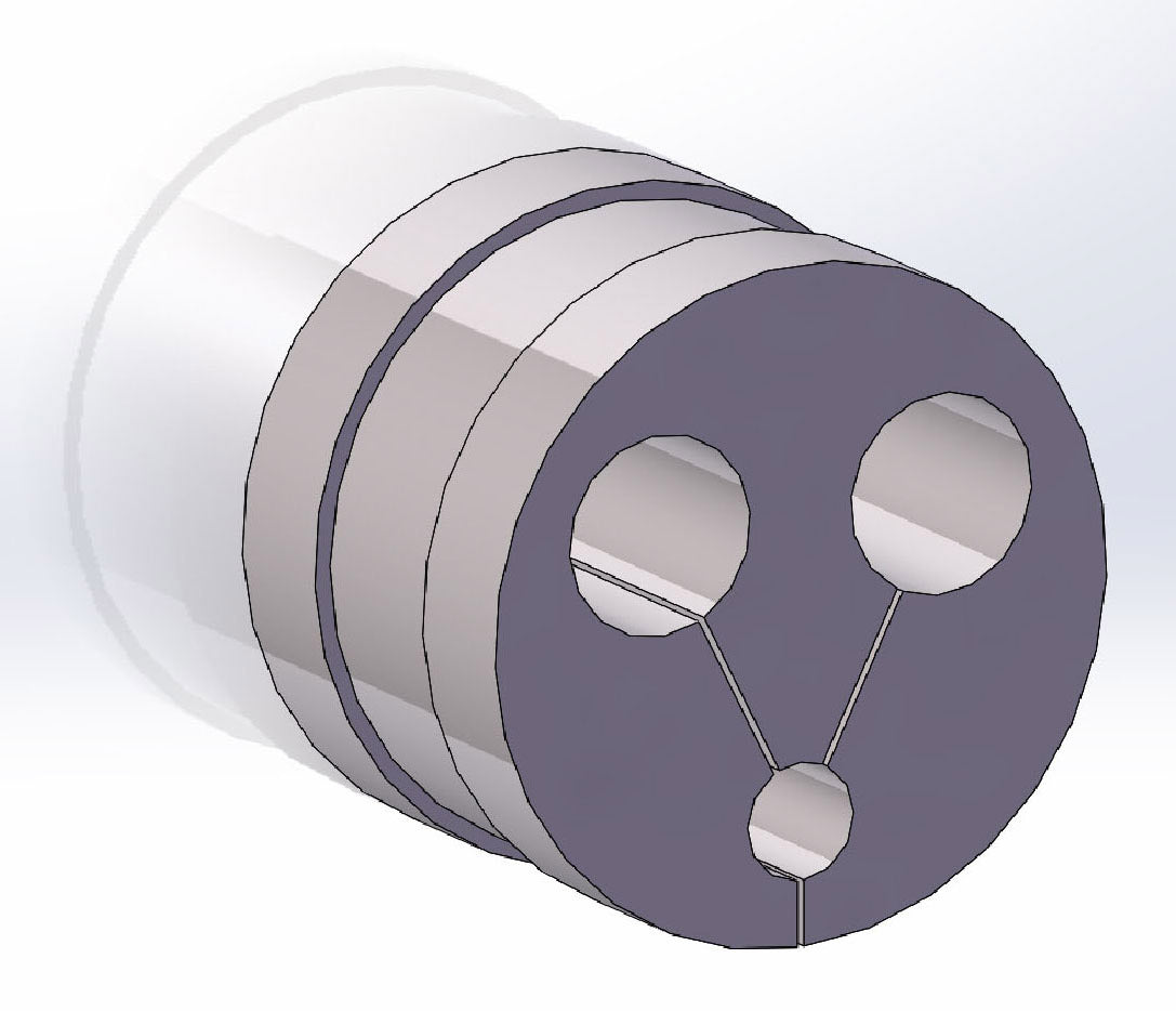 Abrazadera caucho 95x70 3 salidas 29-29-17