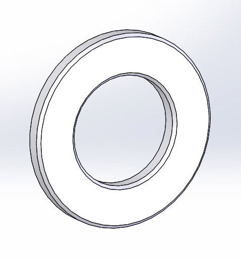 Arandela plana din 125 m20 zn