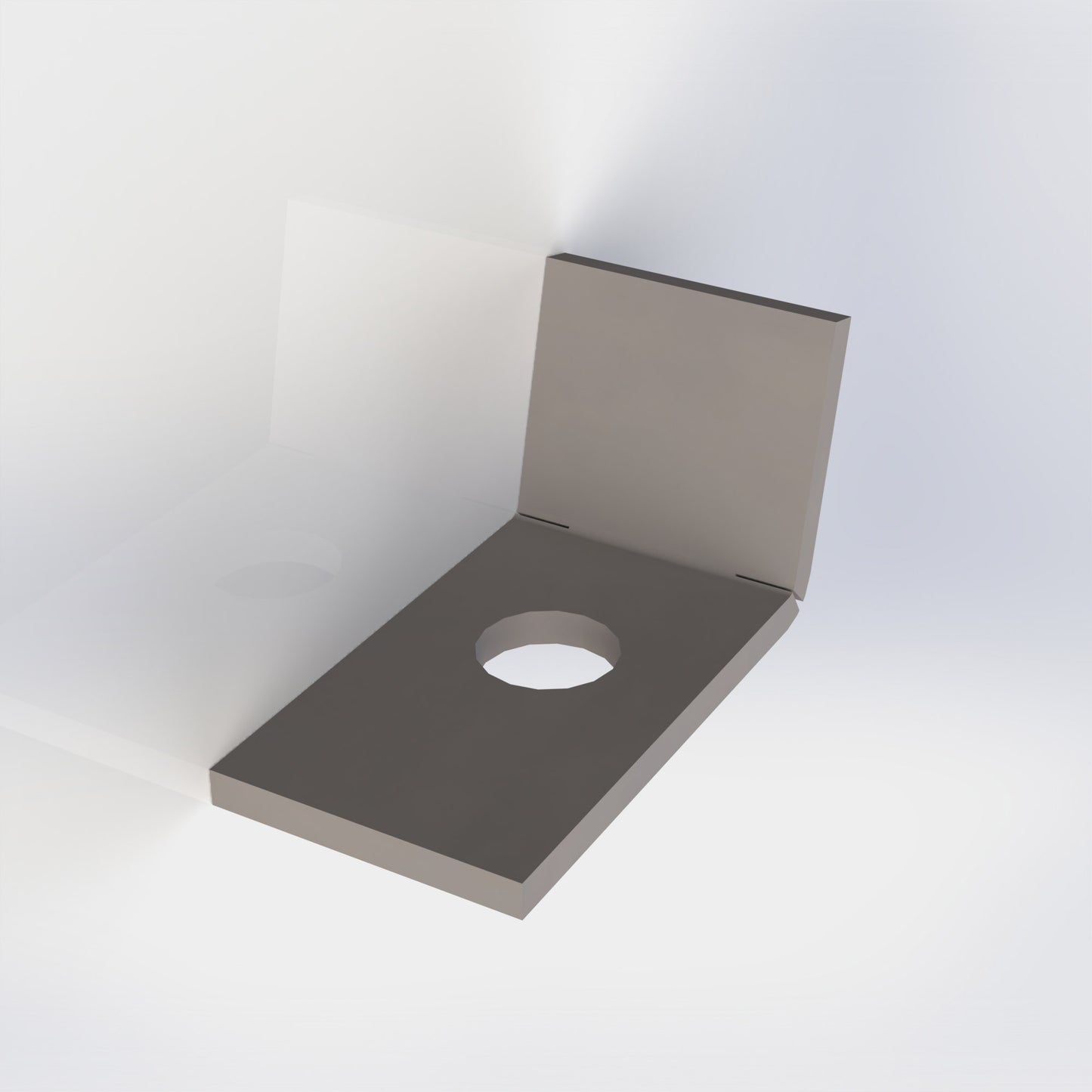 Pletina sujeción gomas tronco corta m6 zn