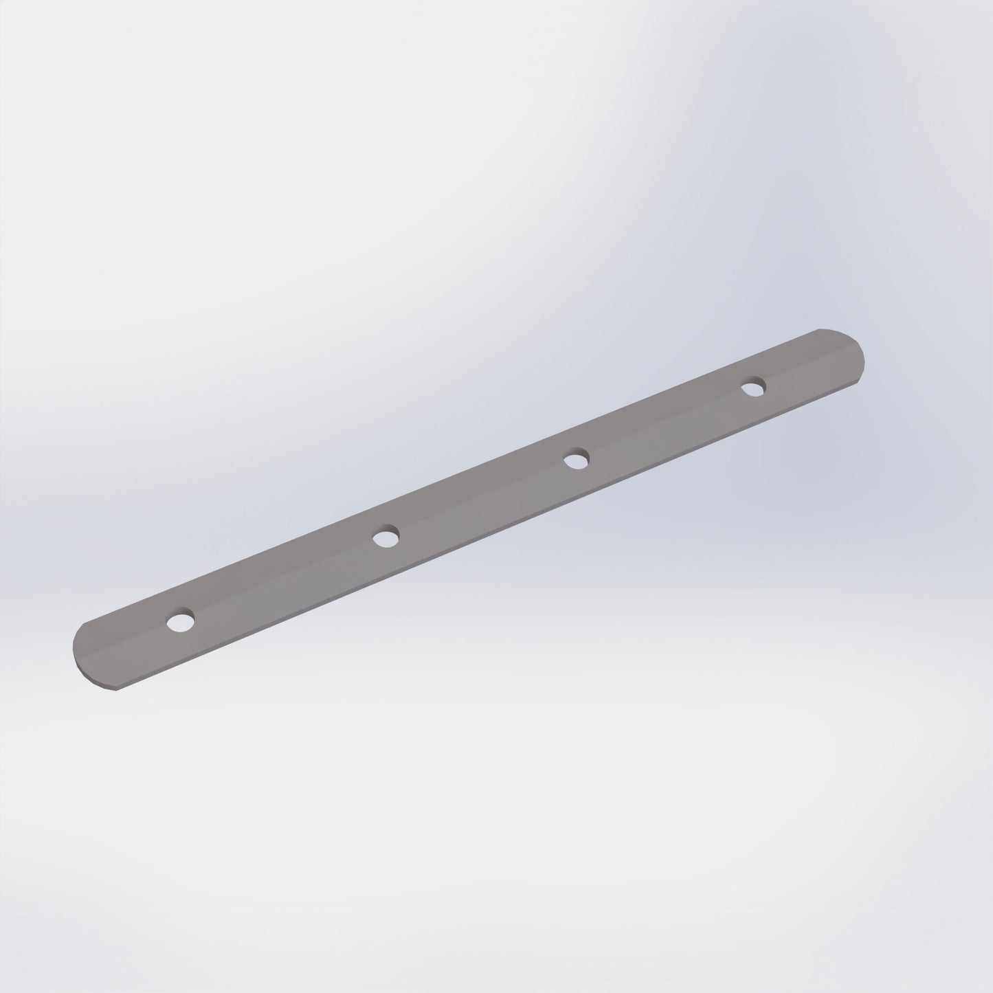 Pletina larga sujeción goma tronco m6 zn