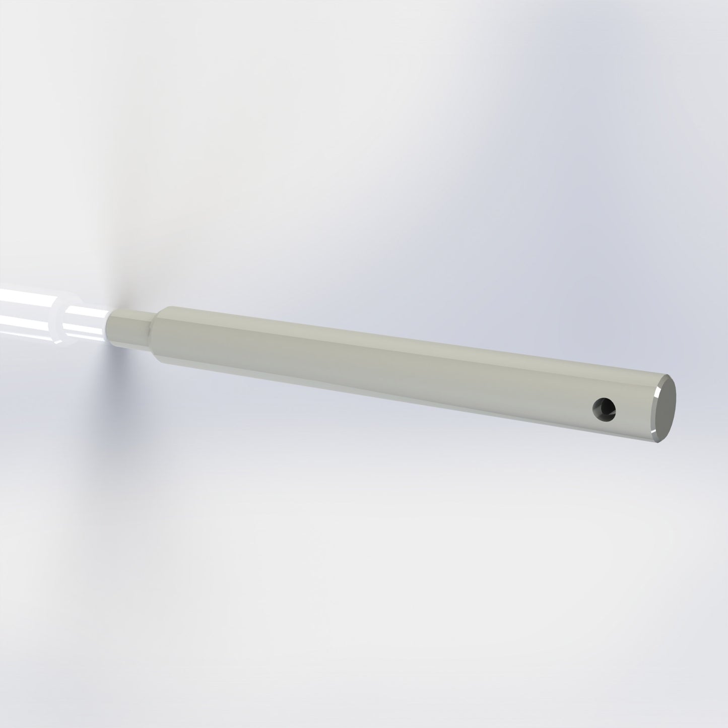 Bulón enganche pala pluma largo roscado dc