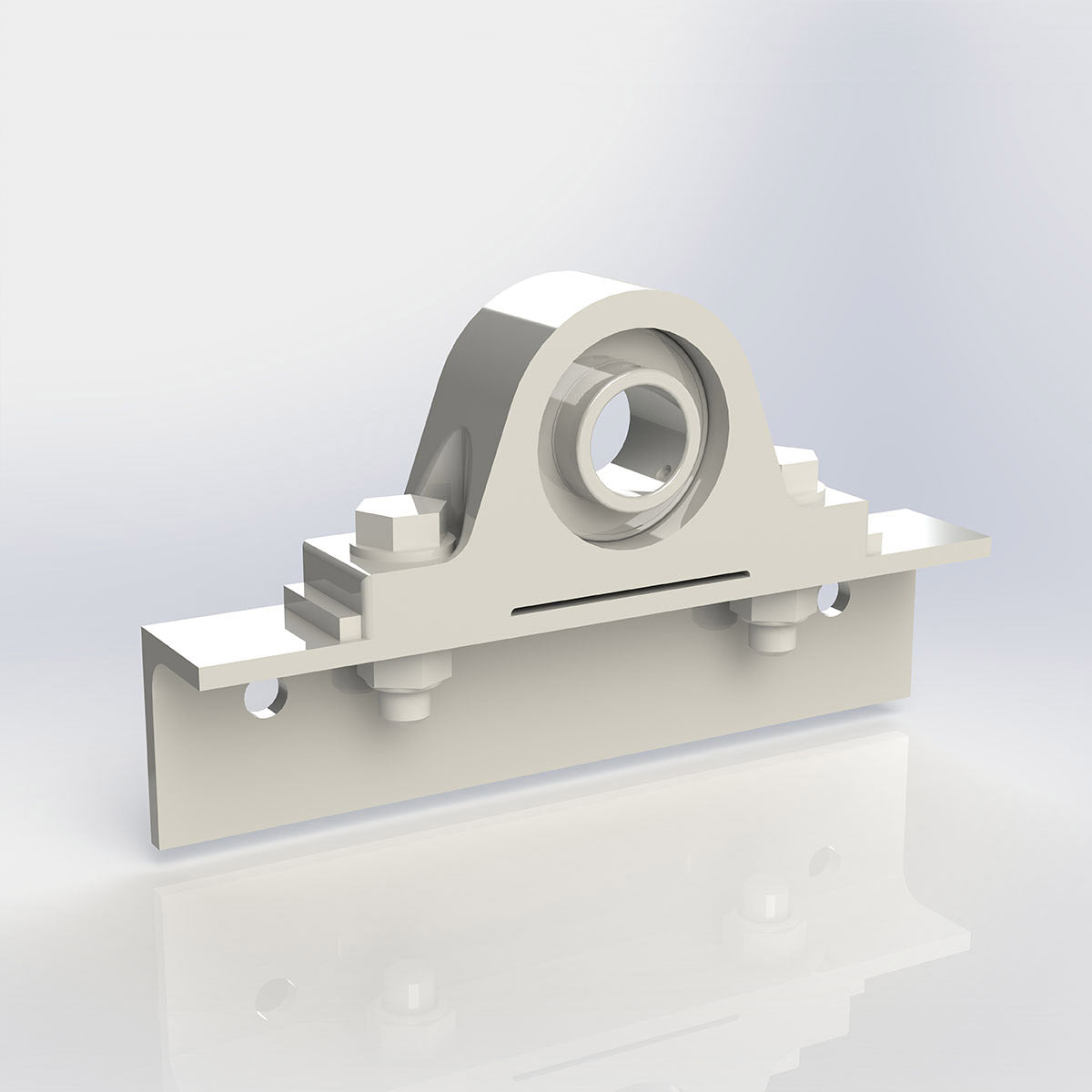 Conjunto soporte eje molino peladora en m6 mf