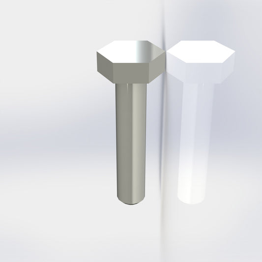 Tornillo din 933 6x30 8.8 zn