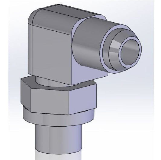 Racor for a107039-1013 codo orientable 90º 9/16jic 1/4gas